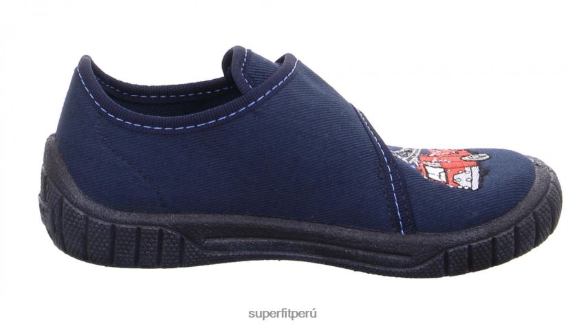 educación física Superfit bebés billete - zapatilla con cierre de velcro azul rojo V06L2457 zapatillas