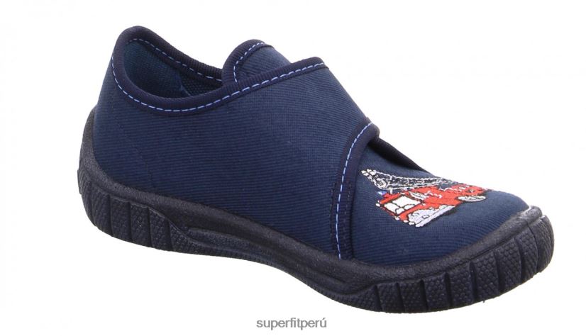 educación física Superfit bebés billete - zapatilla con cierre de velcro azul rojo V06L2457 zapatillas
