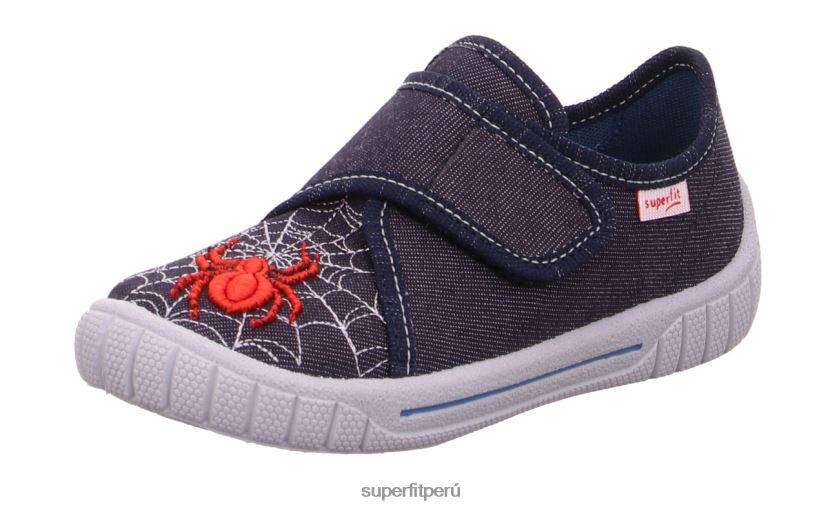 educación física Superfit bebés billete - zapatilla con cierre de velcro azul rojo V06L2487 zapatillas