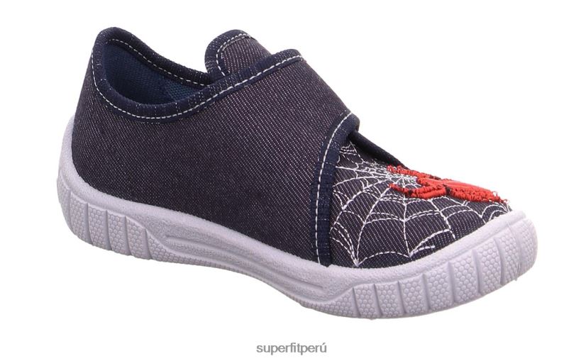 educación física Superfit bebés billete - zapatilla con cierre de velcro azul rojo V06L2487 zapatillas