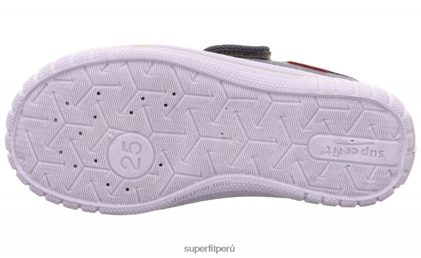educación física Superfit bebés billete - zapatilla con cierre de velcro gris V06L24107 zapatillas