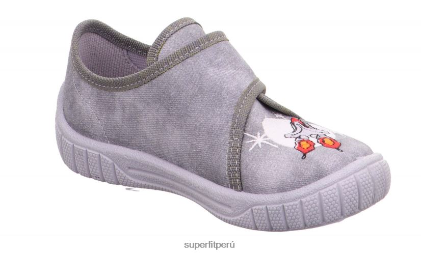 educación física Superfit bebés billete - zapatilla con cierre de velcro gris V06L24138 zapatillas