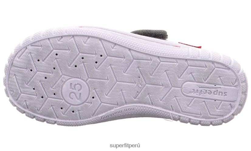 educación física Superfit bebés billete - zapatilla con cierre de velcro gris V06L24138 zapatillas