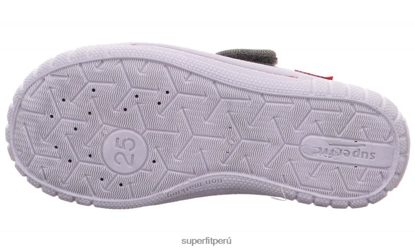 educación física Superfit bebés billete - zapatilla con cierre de velcro gris V06L24138 zapatillas