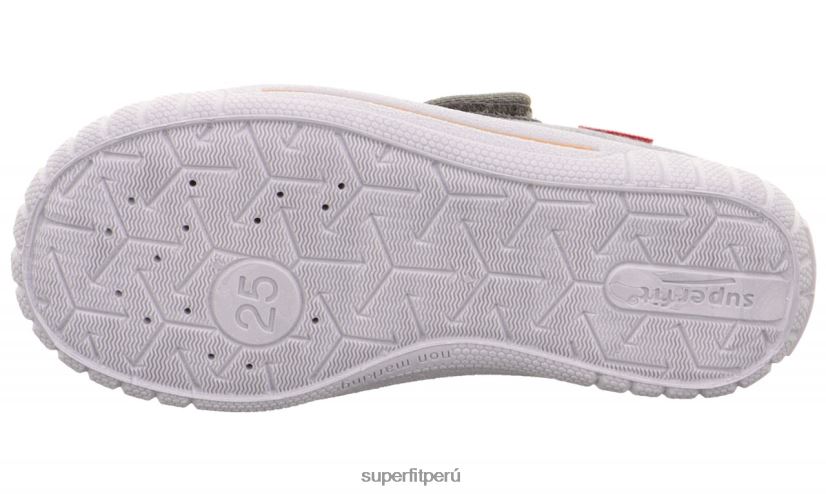 educación física Superfit bebés billete - zapatilla con cierre de velcro gris V06L2439 zapatillas