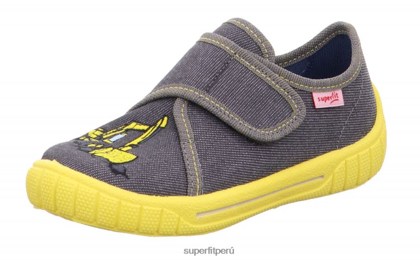 educación física Superfit bebés billete - zapatilla con cierre de velcro gris/amarillo V06L2469 zapatillas
