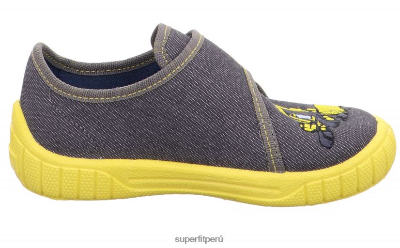 educación física Superfit bebés billete - zapatilla con cierre de velcro gris/amarillo V06L2469 zapatillas