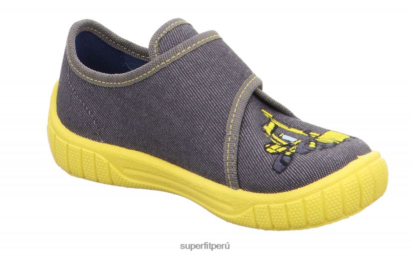 educación física Superfit bebés billete - zapatilla con cierre de velcro gris/amarillo V06L2469 zapatillas