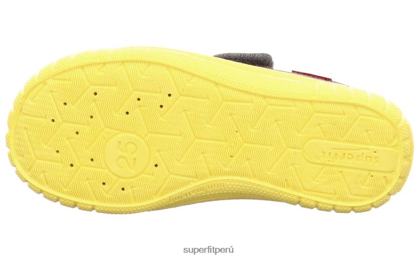 educación física Superfit bebés billete - zapatilla con cierre de velcro gris/amarillo V06L2469 zapatillas