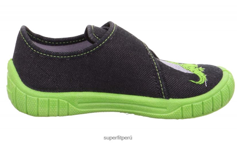 educación física Superfit bebés billete - zapatilla con cierre de velcro negro V06L24104 zapatillas