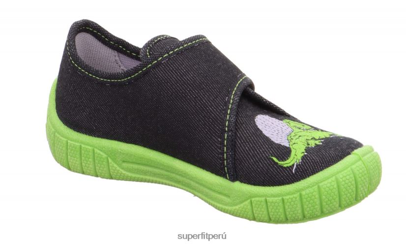educación física Superfit bebés billete - zapatilla con cierre de velcro negro V06L24104 zapatillas