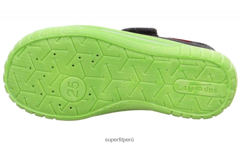 educación física Superfit bebés billete - zapatilla con cierre de velcro negro V06L24104 zapatillas
