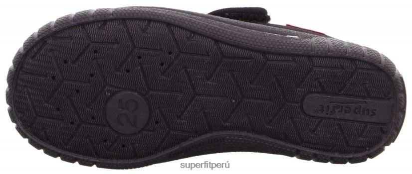 educación física Superfit bebés billete - zapatilla con cierre de velcro negro V06L2452 zapatillas