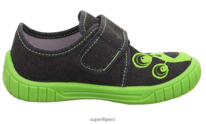 educación física Superfit bebés billete - zapatilla con cierre de velcro negro V06L2488 zapatillas