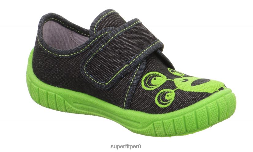 educación física Superfit bebés billete - zapatilla con cierre de velcro negro V06L2488 zapatillas