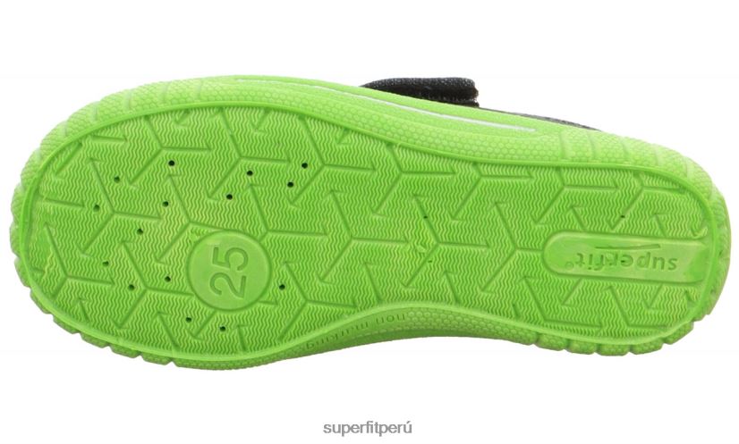 educación física Superfit bebés billete - zapatilla con cierre de velcro negro V06L2488 zapatillas