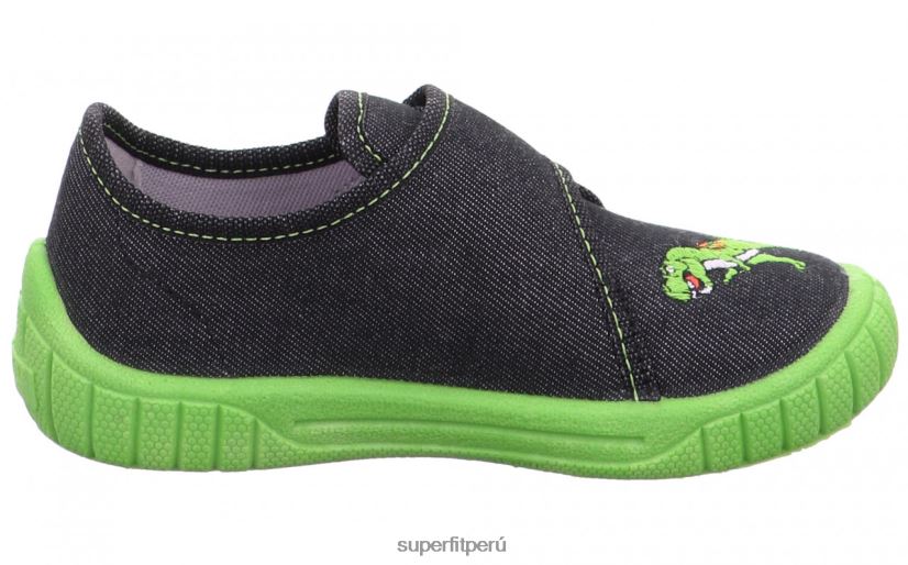 educación física Superfit bebés billete - zapatilla con cierre de velcro negro V06L2491 zapatillas