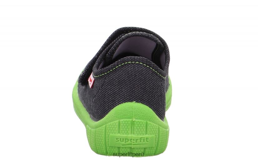educación física Superfit bebés billete - zapatilla con cierre de velcro negro V06L2491 zapatillas