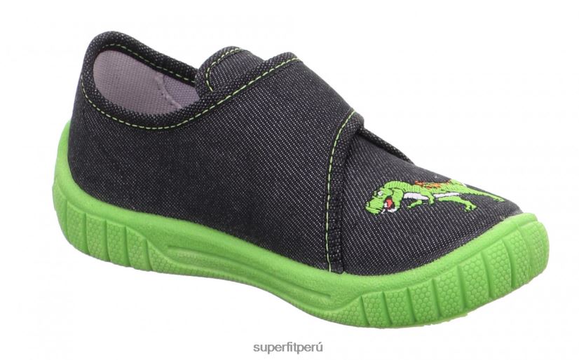 educación física Superfit bebés billete - zapatilla con cierre de velcro negro V06L2491 zapatillas