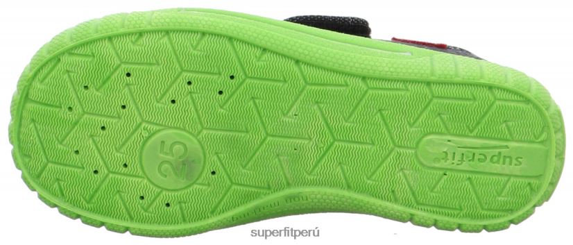 educación física Superfit bebés billete - zapatilla con cierre de velcro negro V06L2491 zapatillas