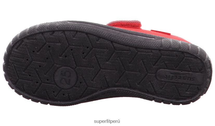 educación física Superfit bebés billete - zapatilla con cierre de velcro rojo/gris V06L2442 zapatillas