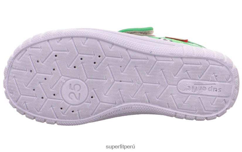 educación física Superfit bebés billete - zapatilla con cierre de velcro verde V06L24161 zapatillas