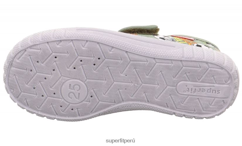 educación física Superfit bebés billete - zapatilla con cierre de velcro verde claro/multicolor V06L2475 zapatillas
