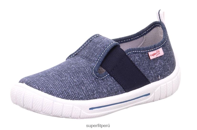 educación física Superfit bebés billete - zapatilla con deslizamiento azul V06L2473 zapatillas