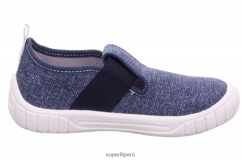 educación física Superfit bebés billete - zapatilla con deslizamiento azul V06L2473 zapatillas