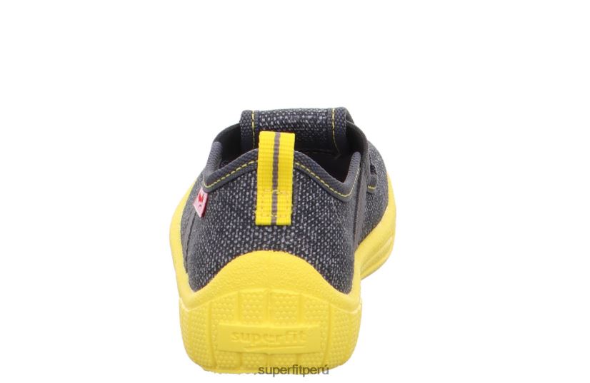 educación física Superfit bebés billete - zapatilla con deslizamiento gris/amarillo V06L2481 zapatillas