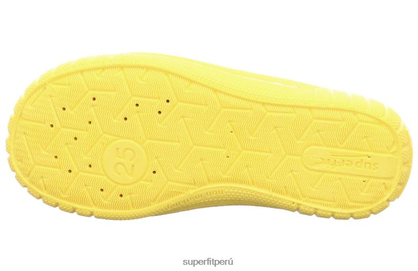 educación física Superfit bebés billete - zapatilla con deslizamiento gris/amarillo V06L2481 zapatillas