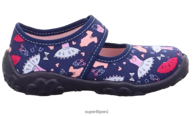 educación física Superfit bebés bonny - zapatilla con cierre de velcro azul/multicolor V06L24123 zapatillas