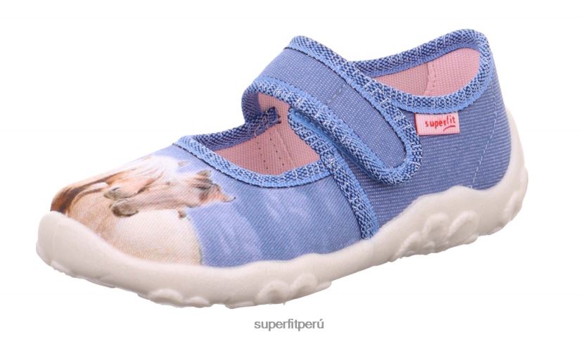 educación física Superfit bebés bonny - zapatilla con cierre de velcro azul/multicolor V06L24145 zapatillas