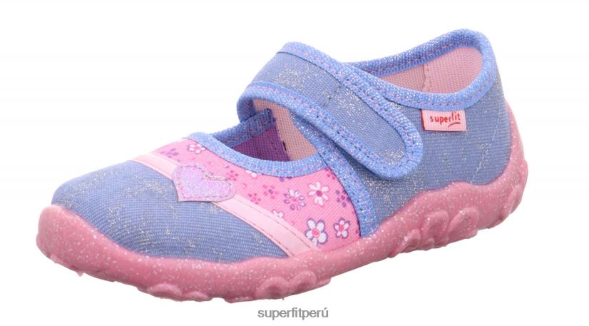educación física Superfit bebés bonny - zapatilla con cierre de velcro azul rosado V06L24131 zapatillas