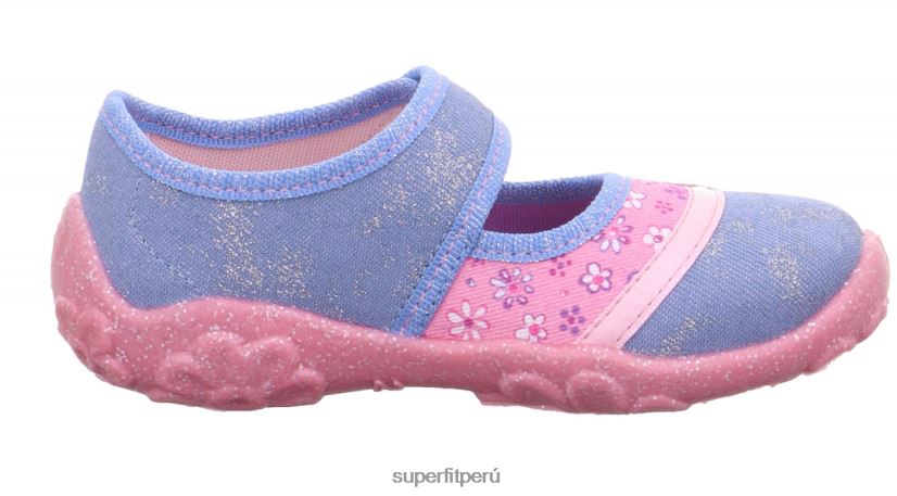 educación física Superfit bebés bonny - zapatilla con cierre de velcro azul rosado V06L24131 zapatillas