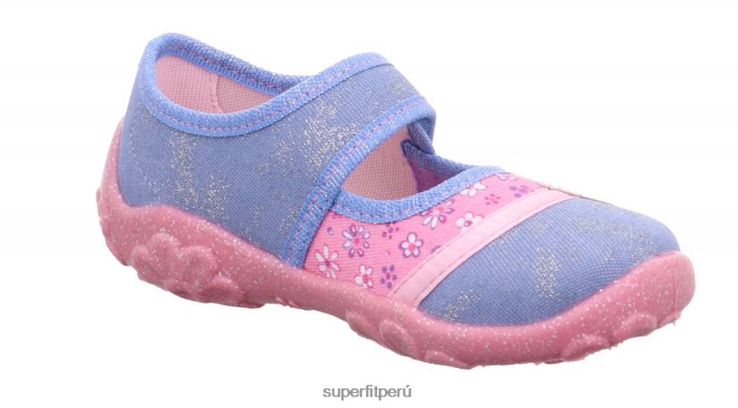 educación física Superfit bebés bonny - zapatilla con cierre de velcro azul rosado V06L24131 zapatillas