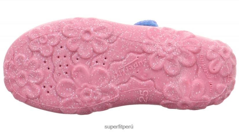 educación física Superfit bebés bonny - zapatilla con cierre de velcro azul rosado V06L24131 zapatillas
