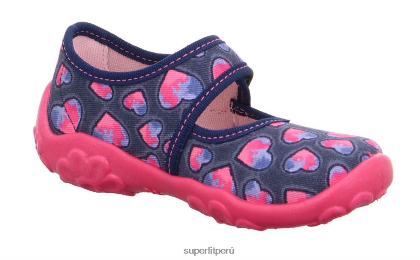 educación física Superfit bebés bonny - zapatilla con cierre de velcro azul rosado V06L24159 zapatillas