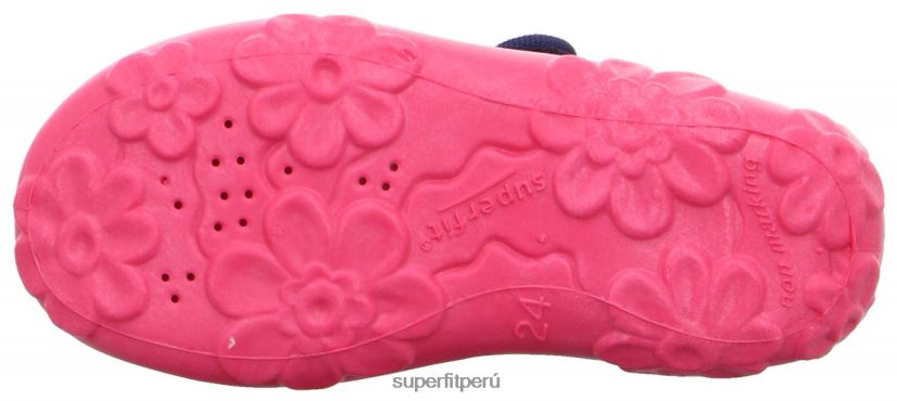 educación física Superfit bebés bonny - zapatilla con cierre de velcro azul rosado V06L24159 zapatillas