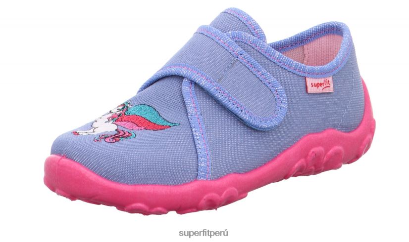 educación física Superfit bebés bonny - zapatilla con cierre de velcro azul rosado V06L2438 zapatillas
