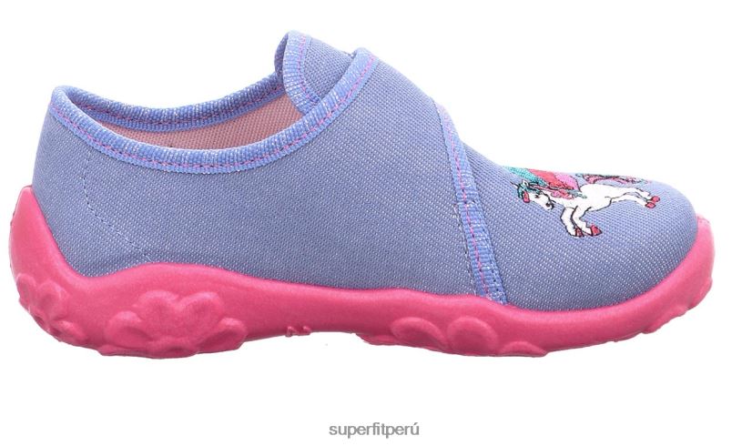 educación física Superfit bebés bonny - zapatilla con cierre de velcro azul rosado V06L2438 zapatillas