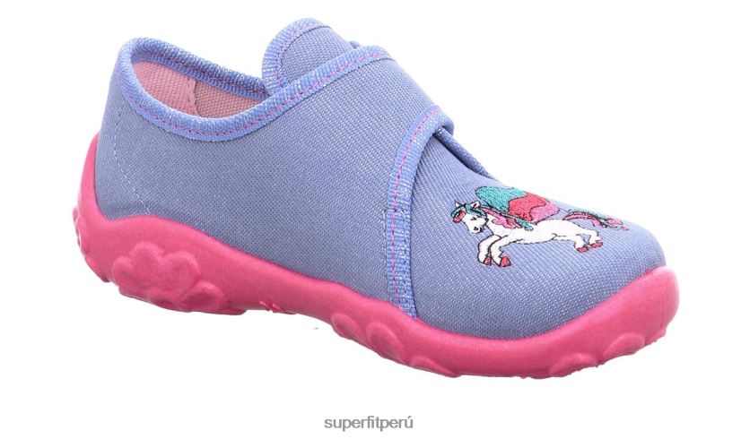 educación física Superfit bebés bonny - zapatilla con cierre de velcro azul rosado V06L2438 zapatillas