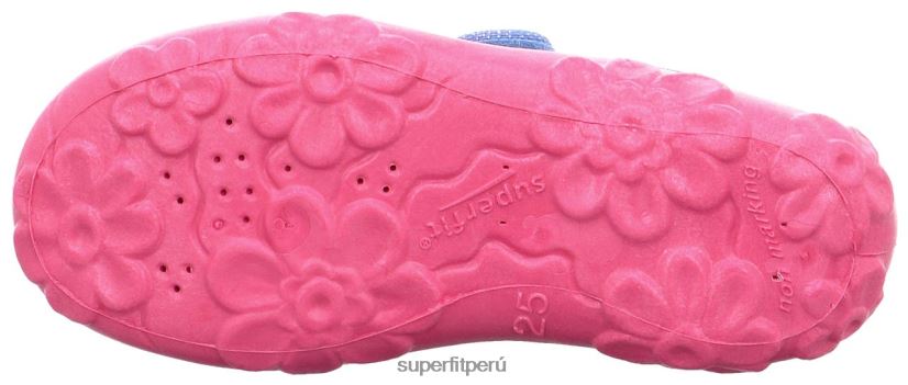 educación física Superfit bebés bonny - zapatilla con cierre de velcro azul rosado V06L2438 zapatillas