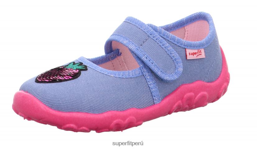 educación física Superfit bebés bonny - zapatilla con cierre de velcro azul rosado V06L2455 zapatillas