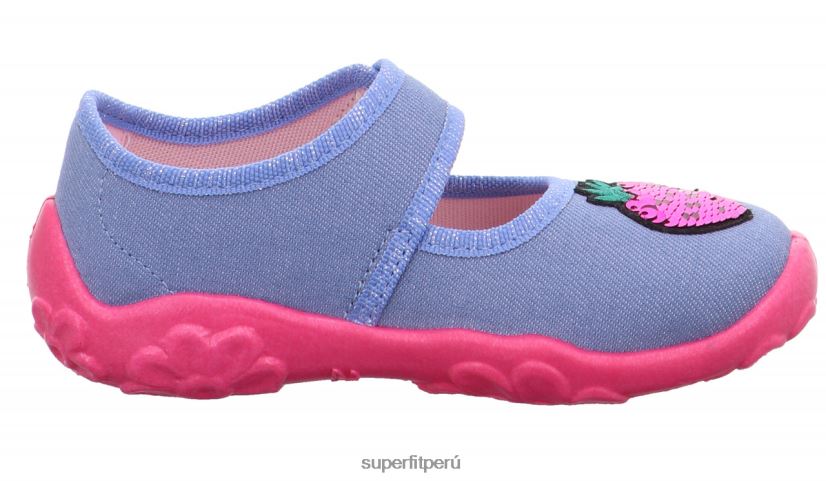 educación física Superfit bebés bonny - zapatilla con cierre de velcro azul rosado V06L2455 zapatillas