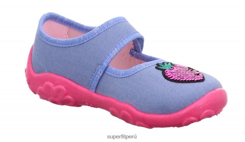 educación física Superfit bebés bonny - zapatilla con cierre de velcro azul rosado V06L2455 zapatillas