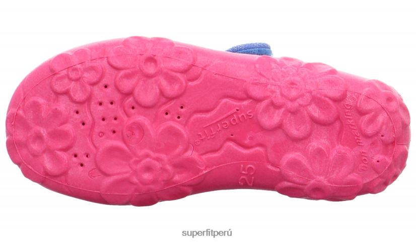educación física Superfit bebés bonny - zapatilla con cierre de velcro azul rosado V06L2455 zapatillas