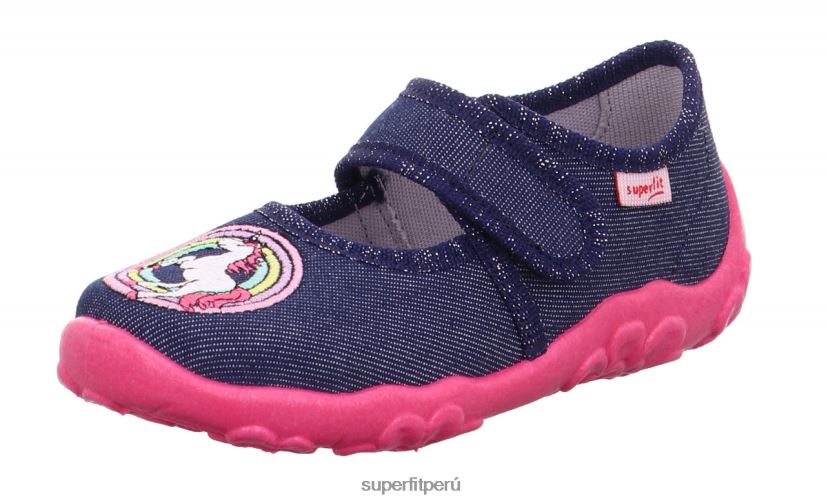 educación física Superfit bebés bonny - zapatilla con cierre de velcro azul rosado V06L2459 zapatillas