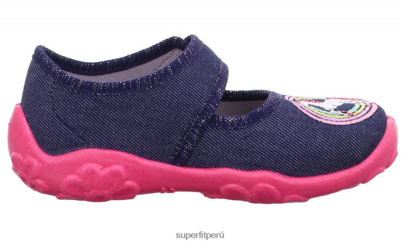 educación física Superfit bebés bonny - zapatilla con cierre de velcro azul rosado V06L2459 zapatillas
