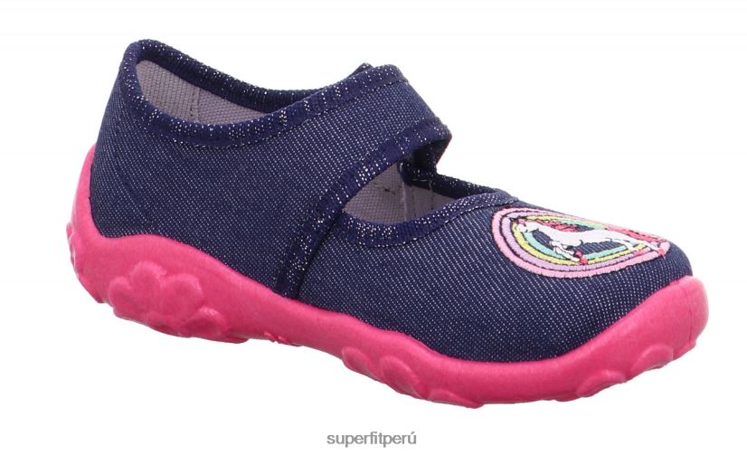 educación física Superfit bebés bonny - zapatilla con cierre de velcro azul rosado V06L2459 zapatillas